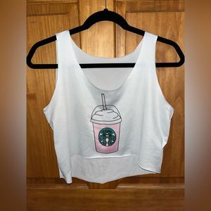 Starbucks Pink Drink tank size: Small